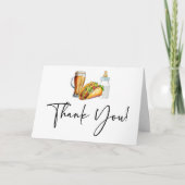 Tacos brouwt en luiers ook! Baby Shower Bedankkaart (Voorkant)