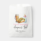 Tacos brouwt en luiers ook! Baby Shower Bedankzakje (Voorkant)