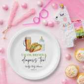 Tacos brouwt en luiers ook! Baby Shower Papieren Bordje (Feest)