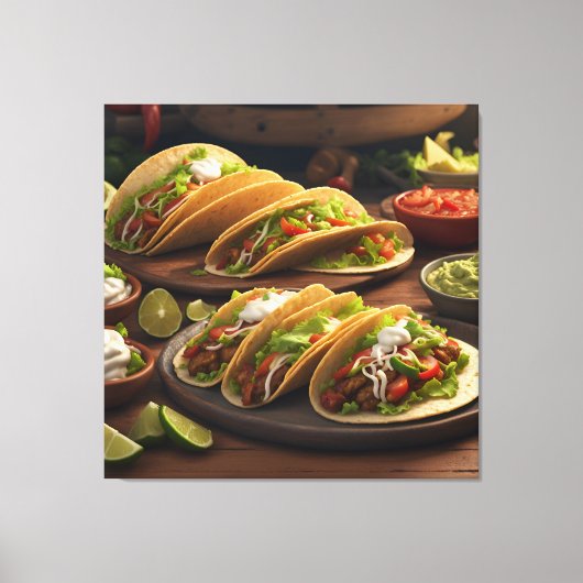 Tacos Canvas Afdruk (Voorkant)