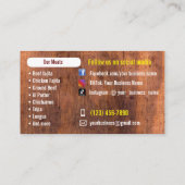 Tacos Catering Service Visitekaartjes (Achterkant)