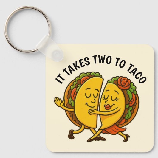 Taco's dansen sleutelhanger (Voorkant)