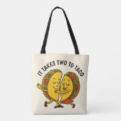 Taco's dansen tote bag (Achterkant)