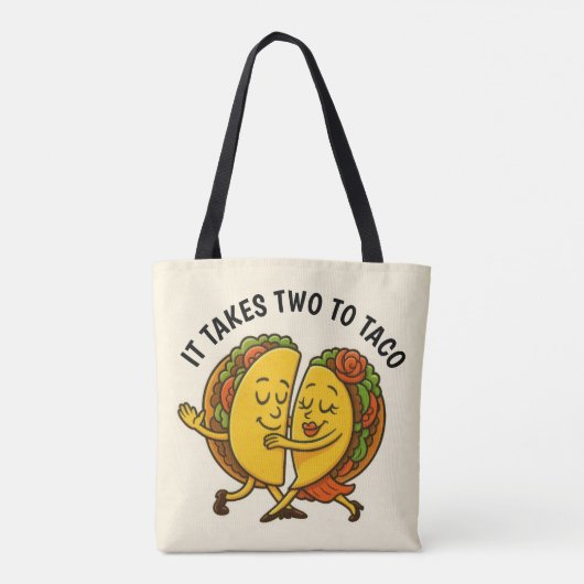 Taco's dansen tote bag (Achterkant)