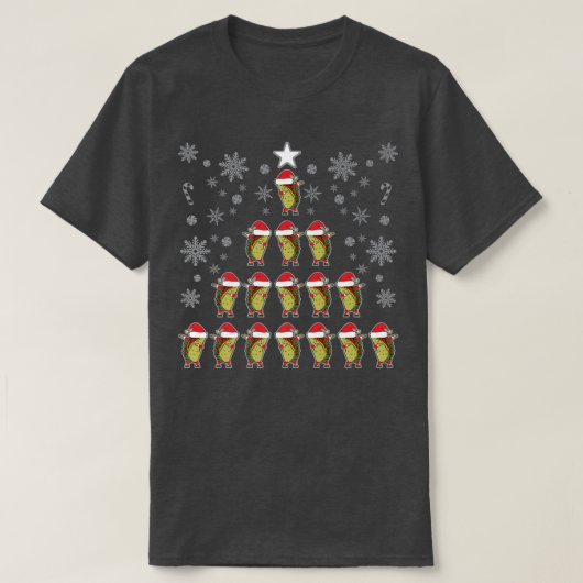 Tacos Dapping kerstboomschilfers en Snoep T-shirt (Design voorkant)