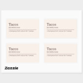 Tacos-definitie-sticker Rechthoekige Sticker (Vel)