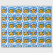 tacos delicious cartoon style grappige illustratie cadeaupapier (Vlak)