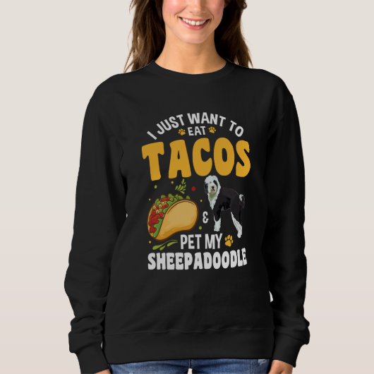 Tacos Doodle Dog Sheepadoodle Trui (Voorkant)