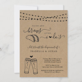 Taco's & Drankjes Na Mijn Korte Trouwreceptie  Kaart