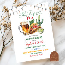 Taco's en bier perfect paar verlovingsfeest