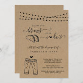 Tacos en brouwerijen nadat ik alleen maar lozing kaart (Voorkant / Achterkant)