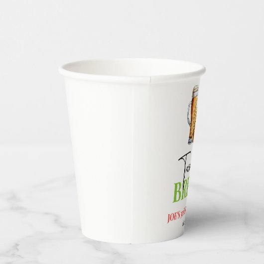 Tacos en brouwt Bier Glas Verjaardagsfeest Papieren Bekers (Rechts)