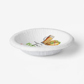 Tacos en brouwt Bier Glas Verjaardagsfeest Papieren Kommen (Gebogen)