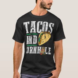 Tacos en Cornhole Funny Cornhole Board T-shirt