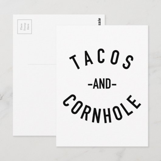 Tacos en gat briefkaart (Voorkant / Achterkant)