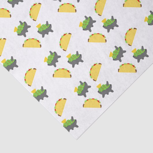 Tacos en Guacamole Tissuepapier (Detail)