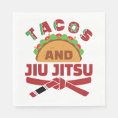 Tacos en Jiu Jitsu Servet (Voorkant)