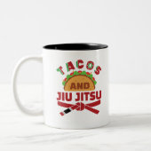Tacos en Jiu Jitsu Tweekleurige Koffiemok (Links)
