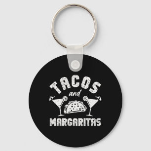 Taco's en Margaritas Mannen en vrouwen Volwassen C Sleutelhanger