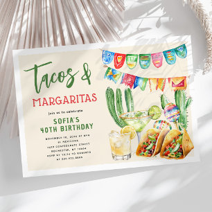 Taco's en Margaritas Mexicaanse Volwassen Verjaard Kaart