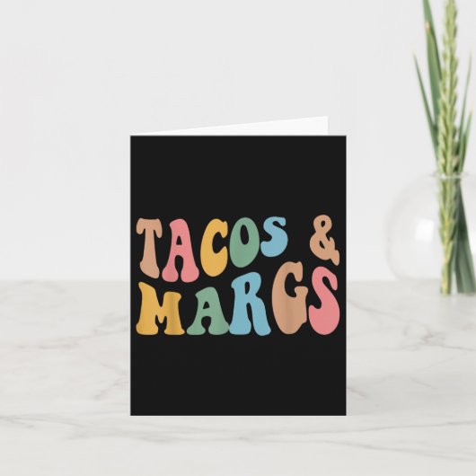 taco's en margs grappige cinco de mayo mexicaanse kaart (Voorkant)
