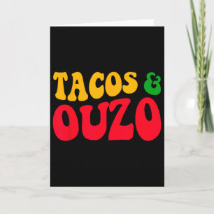 Taco's en Ouzo Retro Grappige Griekse Pasen Cinco Kaart