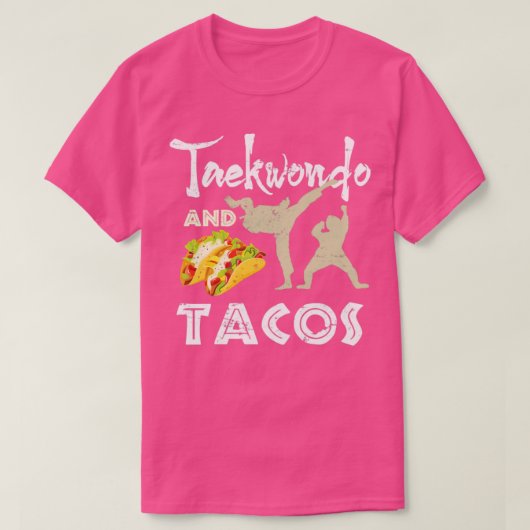 Tacos en Taekwondo T-shirt (Design voorkant)
