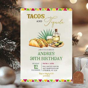 Tacos en Tequila 50e Mexicaanse verjaardag Kaart
