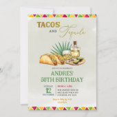 Tacos en Tequila 50e Mexicaanse verjaardag Kaart (Voorkant)
