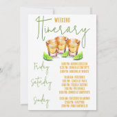 Tacos en Tequila Bachelorette Weekend Party Kaart (Achterkant)