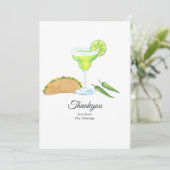 Tacos en Tequila Bedankkaart (Staand voorkant)
