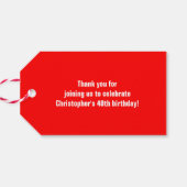 Tacos en Tequila Birthday Party Cadeaulabel (Achterkant Horizontaal)