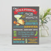 Tacos en Tequila Bridal Shower Kaart (Staand voorkant)