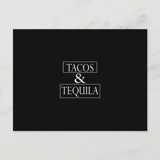 Tacos en Tequila Briefkaart (Voorkant)