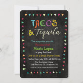 Taco's en Tequila Bruidsfeest Uitnodiging (Voorkant)