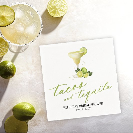 Taco's en Tequila Bruidsfeestje Servet