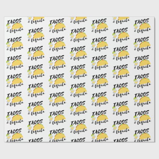 Tacos en Tequila Cadeaupapier (Vlak)