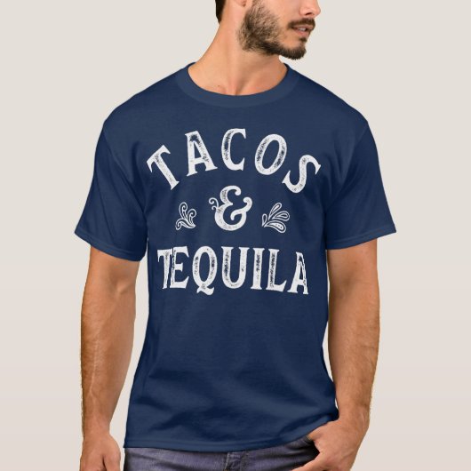 Tacos en Tequila Cinco de Mayo Mannen Women T-shirt (Voorkant)