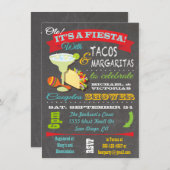 Tacos en Tequila Couples Shower Invitation Kaart (Voorkant / Achterkant)