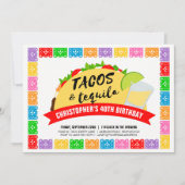 Taco's en Tequila Feest Uitnodiging (Voorkant)
