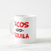 Tacos en Tequila grappig Koffiemok (Voorkant links)