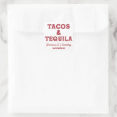 Tacos en Tequila Het is dinsdag Vierkante Sticker (Tas)