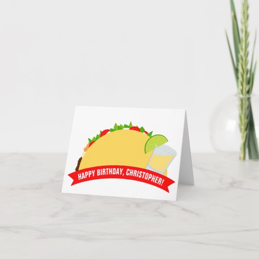 Tacos en Tequila Kaart (Voorkant)