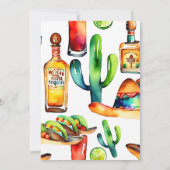 Taco's en tequila koppels douche sjabloon kaart (Achterkant)