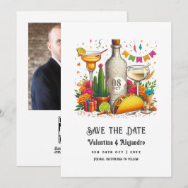 Taco's en Tequila Mexicaans Fiesta Huwelijk Save The Date
