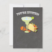 Tacos en Tequila Rehearsal Dinner Invitation Kaart (Achterkant)