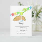 Tacos en Tequila RSVP Kaartje (Staand voorkant)