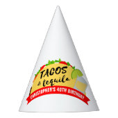 Tacos en Tequila Verjaardag Feesthoedjes (Voorkant)