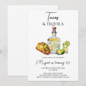 Taco's en Tequila Verjaardagsfeestje Kaart (Voorkant / Achterkant)