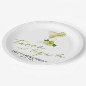 taco's en tequila-Vrijgezellenfeest Papieren Bordje (Gekanteld)